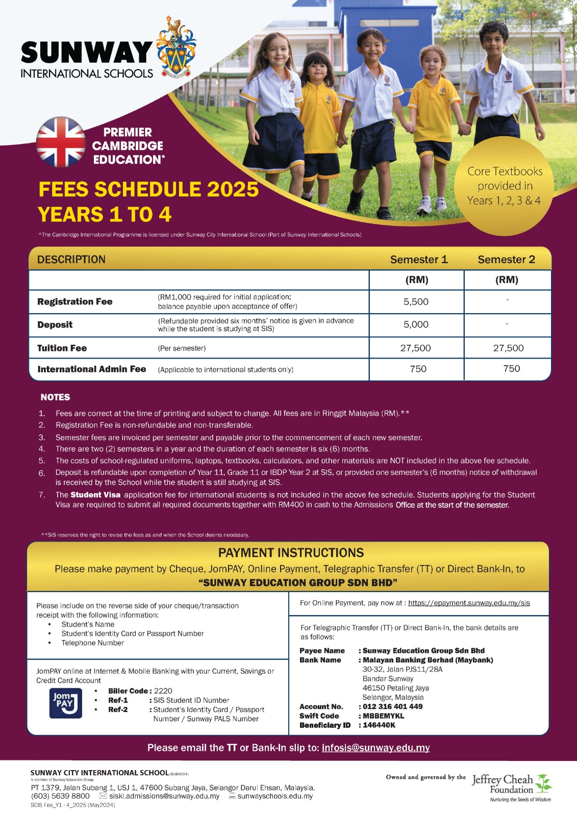 Cambridge Years 1 - 4
