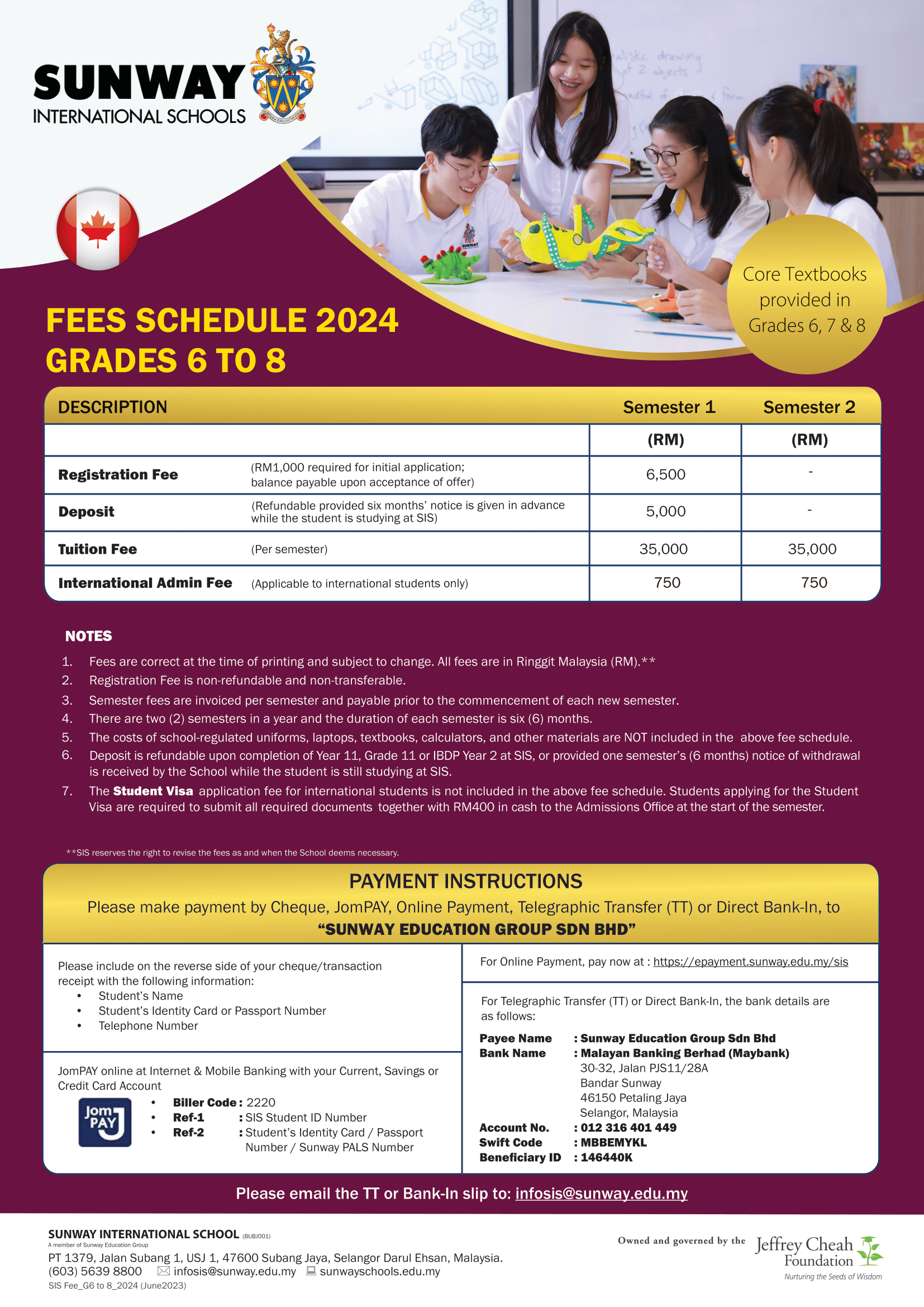Canadian (Ontario) Grades 6 – 8